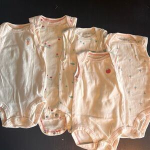 Set of Baby Onesies veggie pack